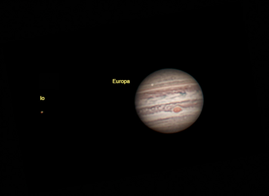 Jupiter with moons